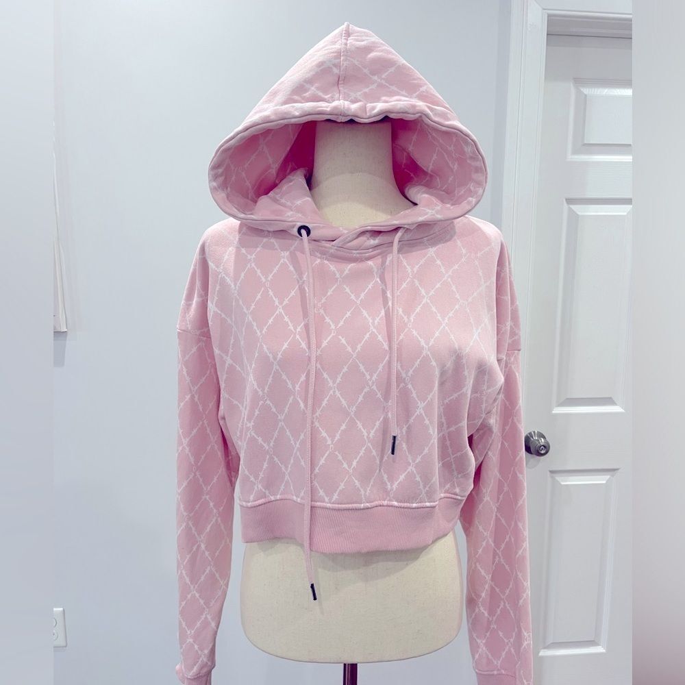 Roadies all over print hoodie in pink